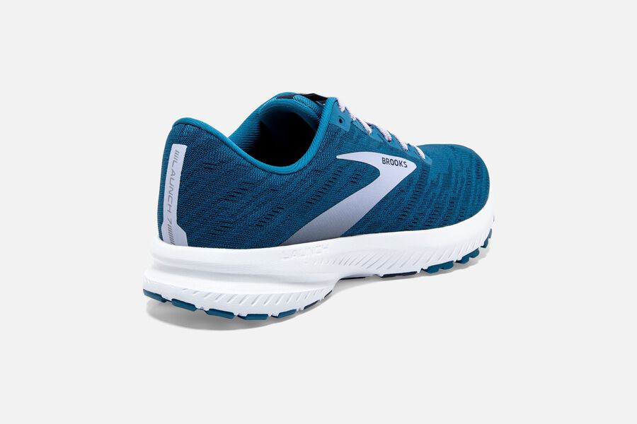 Brooks Running Shoes Womens Blue/Silver - Launch 7 Road - 2513-VSLKP